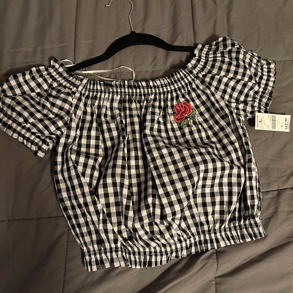 Off Shoulder Cropped Top